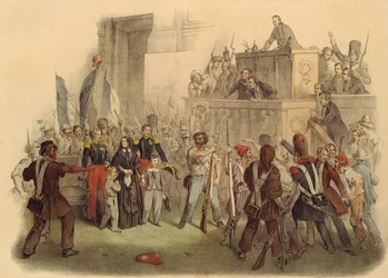 Die Massen in der Kammer der Abgeordneten, 24. Februar 1848